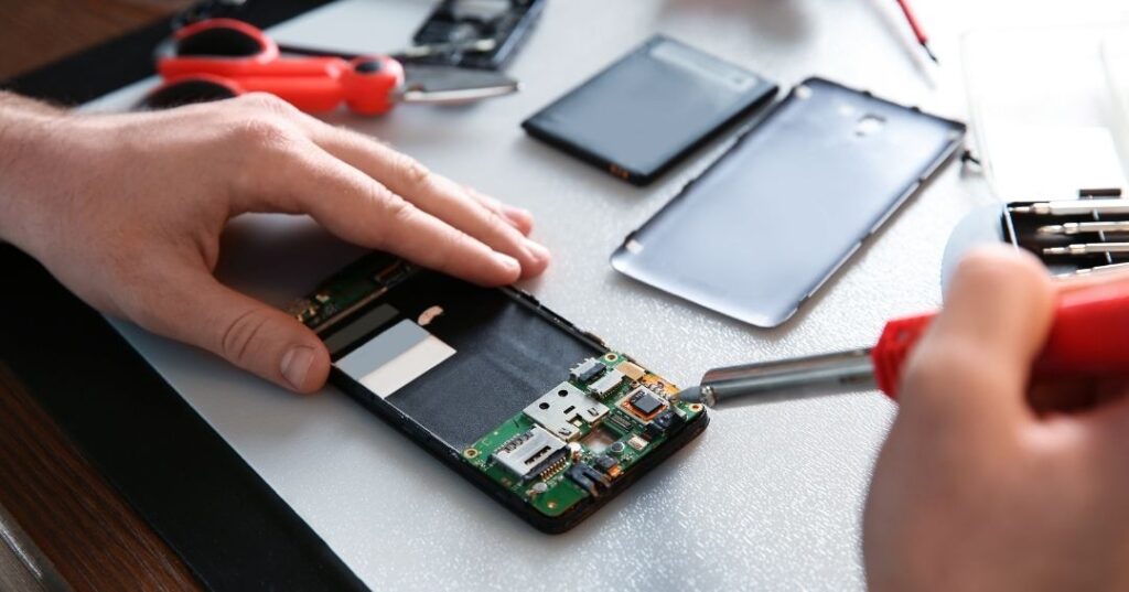 troca de peças e correções de celulares em Anápolis